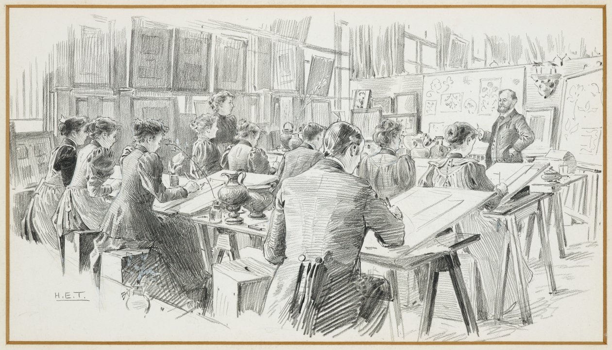 Tervezőterem, Városi Művészeti Iskola alkotó: Henry Edward Tidmarsh