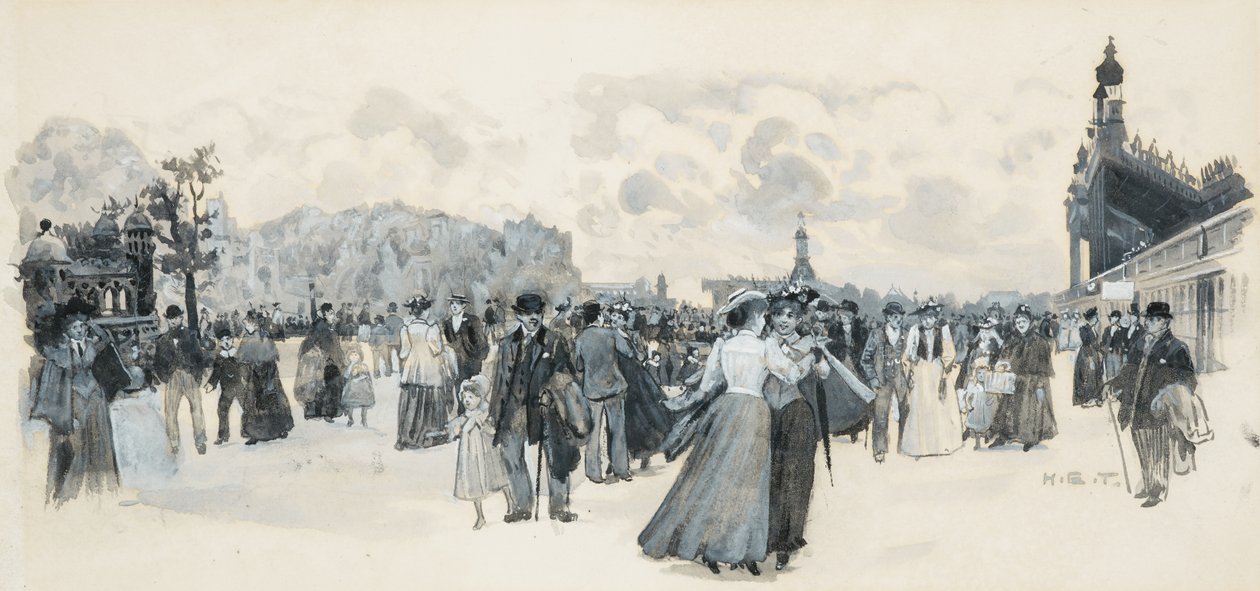 A Belle Vue Gardensben alkotó: Henry Edward Tidmarsh
