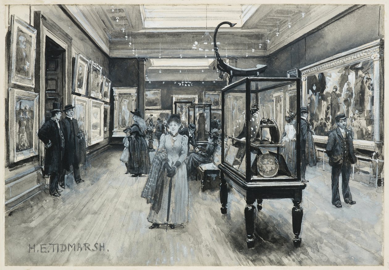 A Műcsarnok belső képe alkotó: Henry Edward Tidmarsh