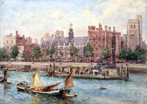 Lambeth-palota a hídról alkotó: Henry Edward Tidmarsh
