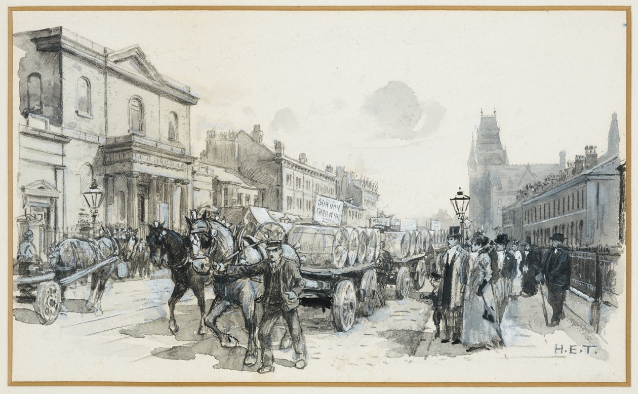 május elseje, Oxford Street alkotó: Henry Edward Tidmarsh