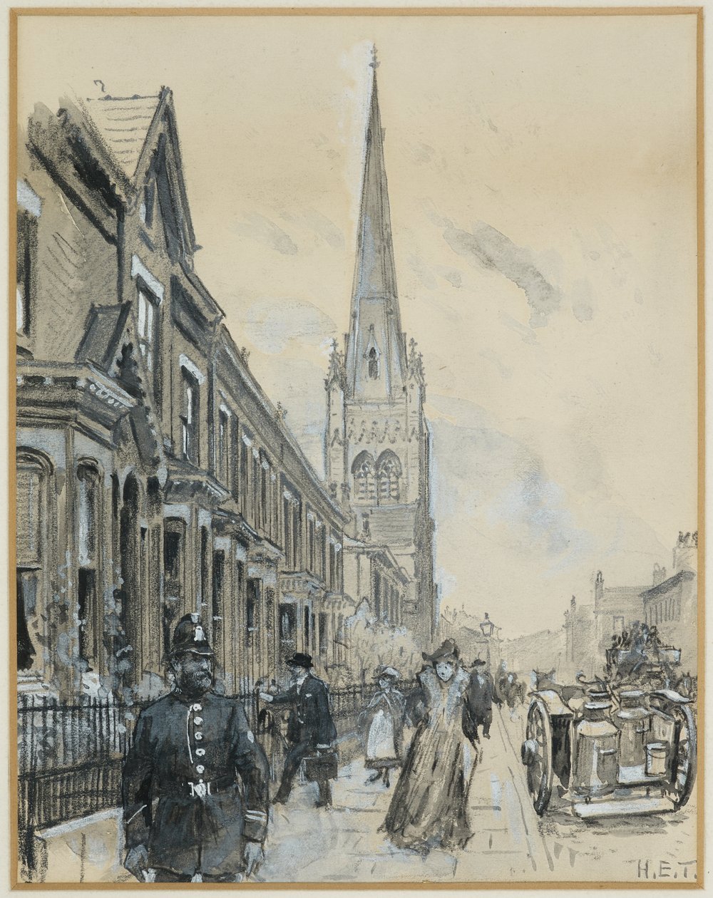 Presbiteriánus templom, Brunswick Street alkotó: Henry Edward Tidmarsh
