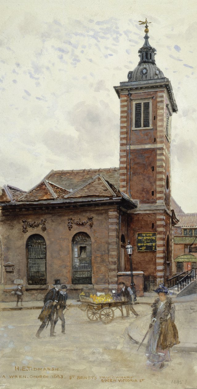 St Benets, Pauls Wharf, Queen Victoria Street alkotó: Henry Edward Tidmarsh