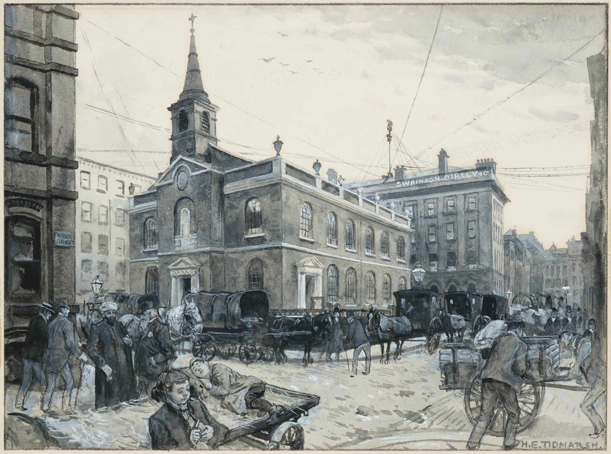 St. James, Manchester (akvarell papíron) alkotó: Henry Edward Tidmarsh