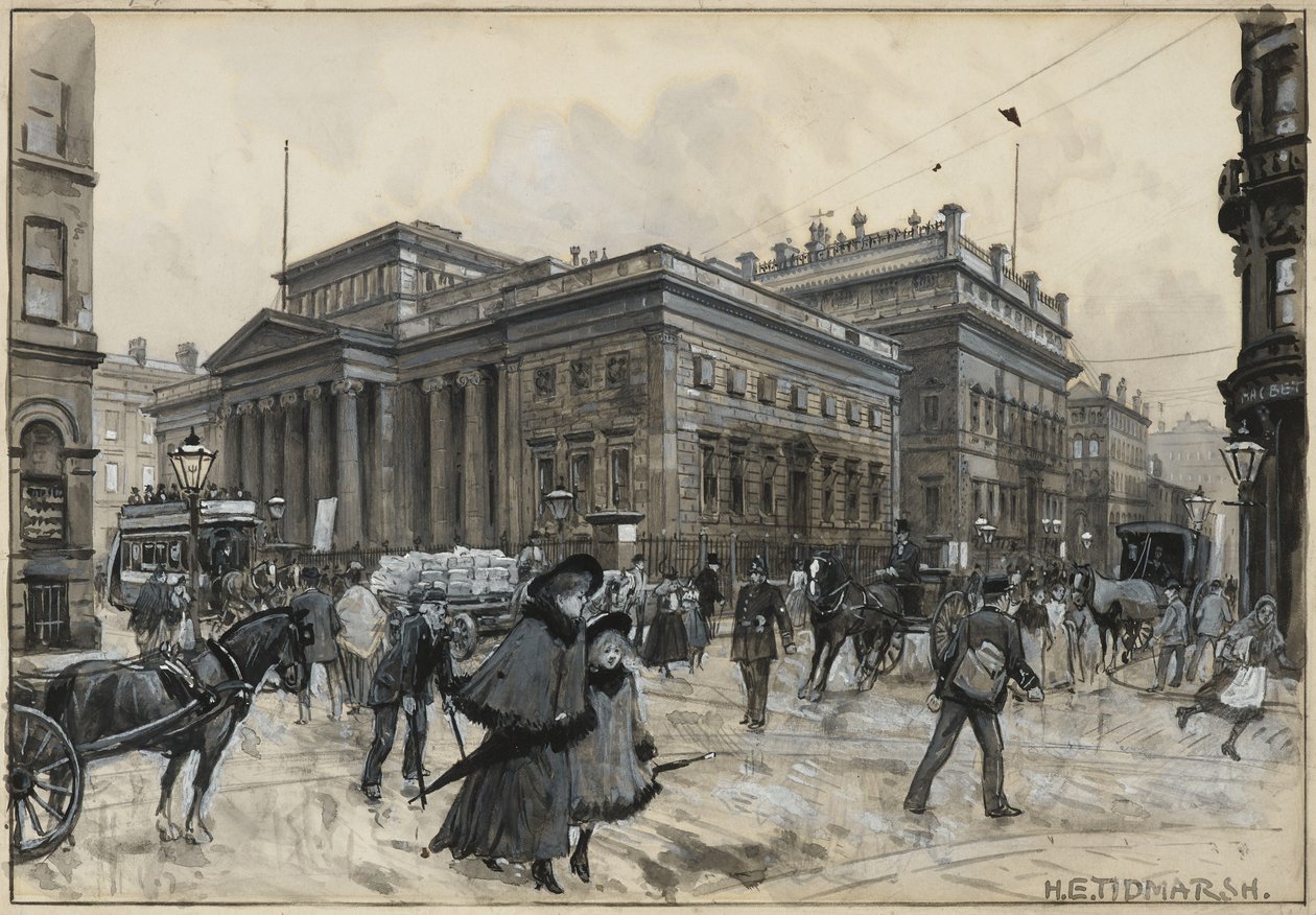 A Művészeti Galéria, a Mosley Street és az Atheneum alkotó: Henry Edward Tidmarsh