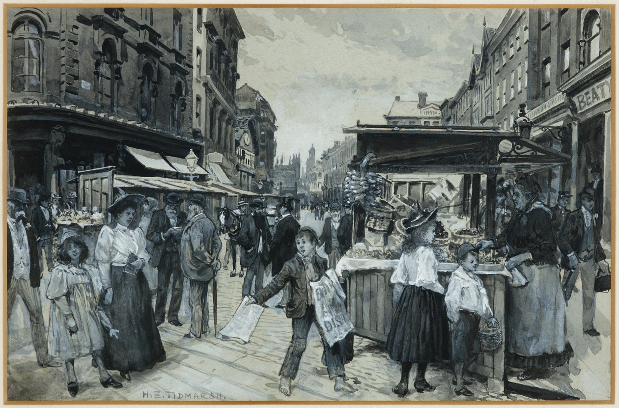 The Old Market Place alkotó: Henry Edward Tidmarsh