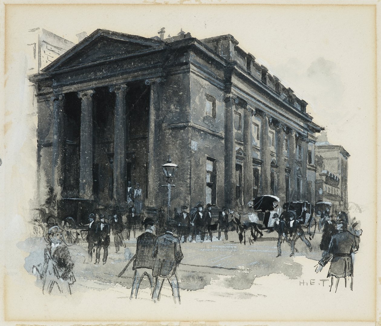 A Portico Könyvtár, Mosley Street alkotó: Henry Edward Tidmarsh