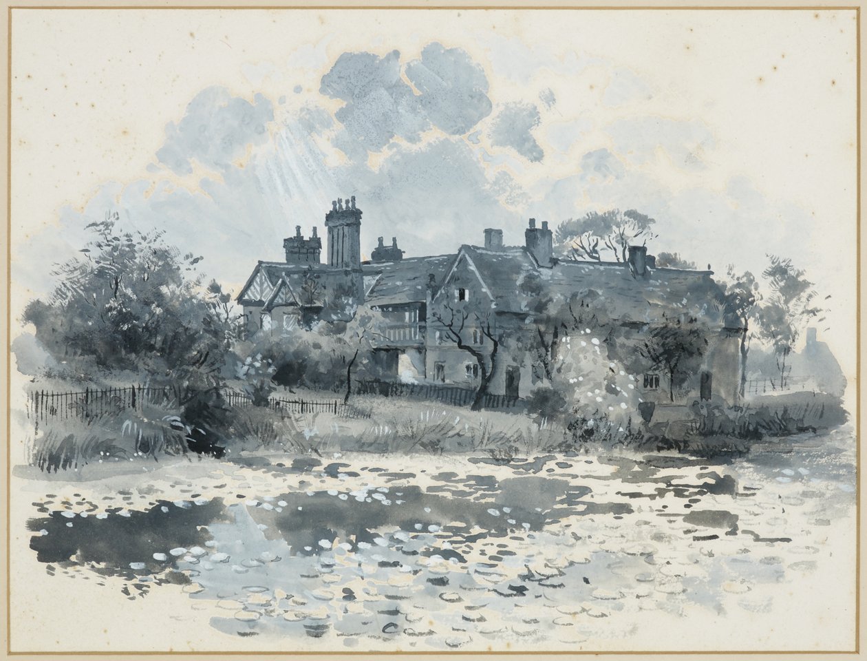 Wardley Old Hall alkotó: Henry Edward Tidmarsh