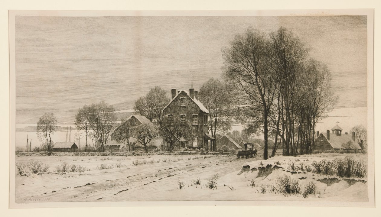 A nap véget ér, az éjszaka leszáll: egy februári délután alkotó: Henry Farrer