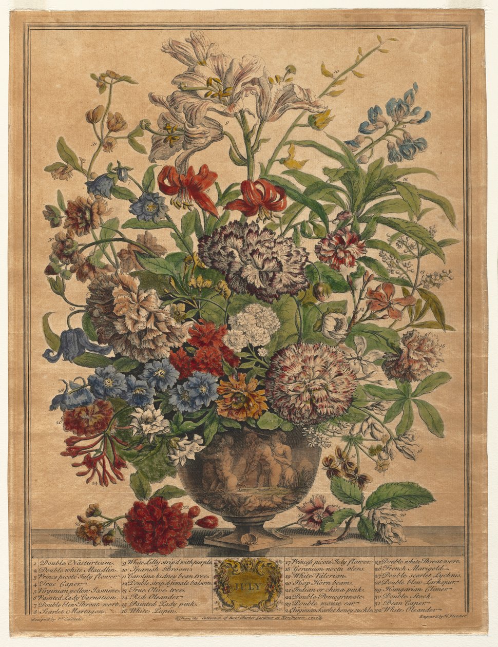 A virágzás tizenkét hónapja: 1730. július. alkotó: Henry Fletcher