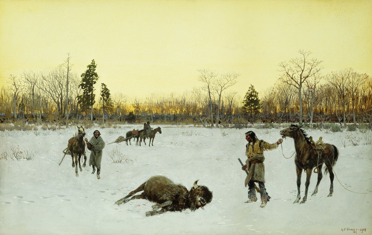 Egy szerencsés lövés, 1903 alkotó: Henry Francois Farny