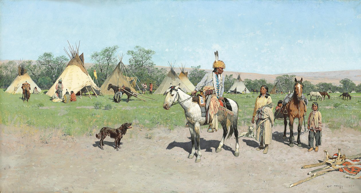 Legelőkön Új, 1895 alkotó: Henry Francois Farny