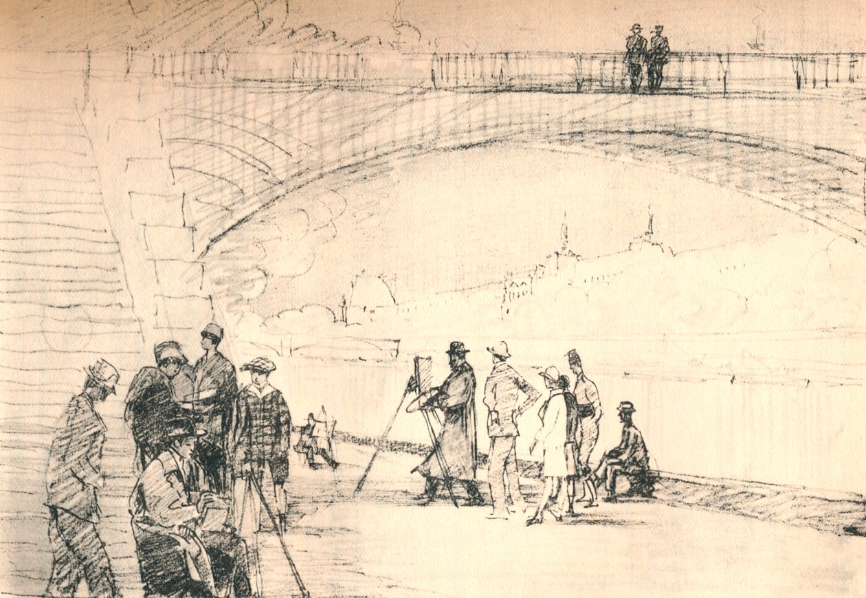 Az első párizsi út az ő folyója volt, c1927, 1927 alkotó: Henry Franks Waring