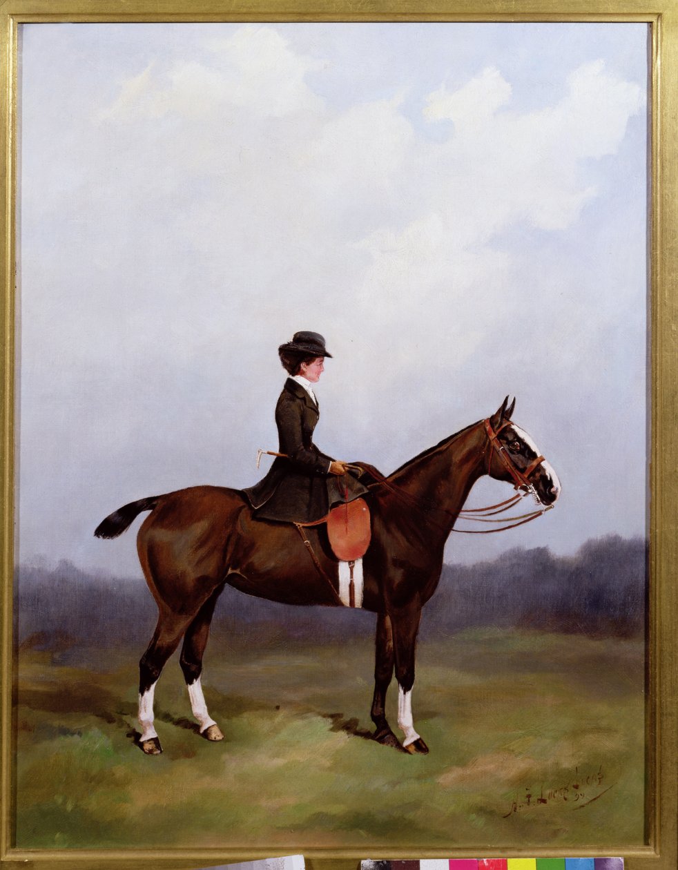 Lady Riding Side-nyereg alkotó: Henry Frederick Lucas Lucas