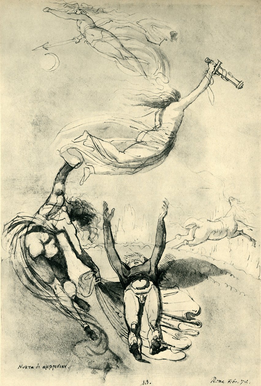 Halott hős istennőkkel, 1778, 1943. alkotó: Johann Heinrich Füssli