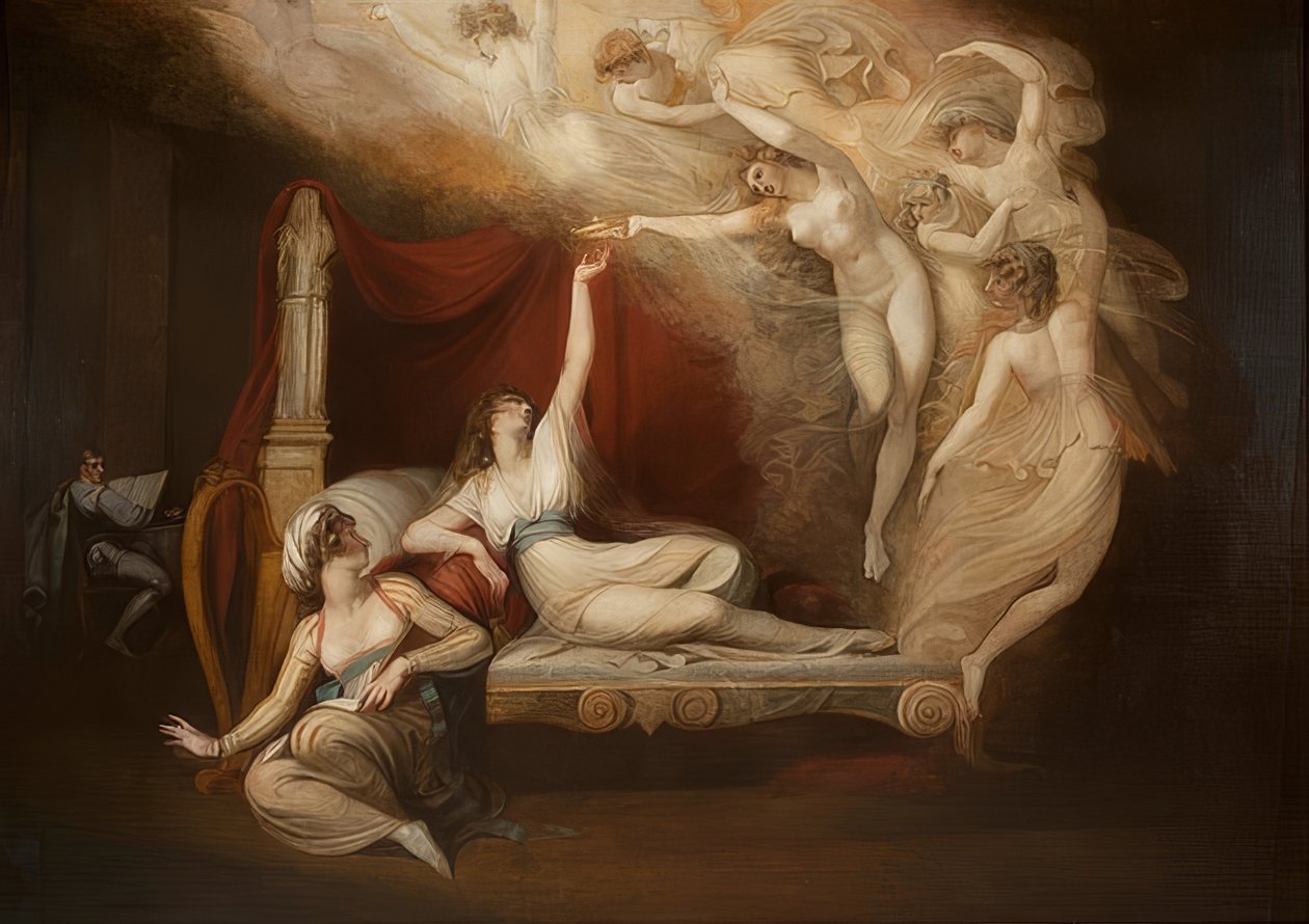 Aragóniai Katalin látomása. 1781 alkotó: Johann Heinrich Füssli