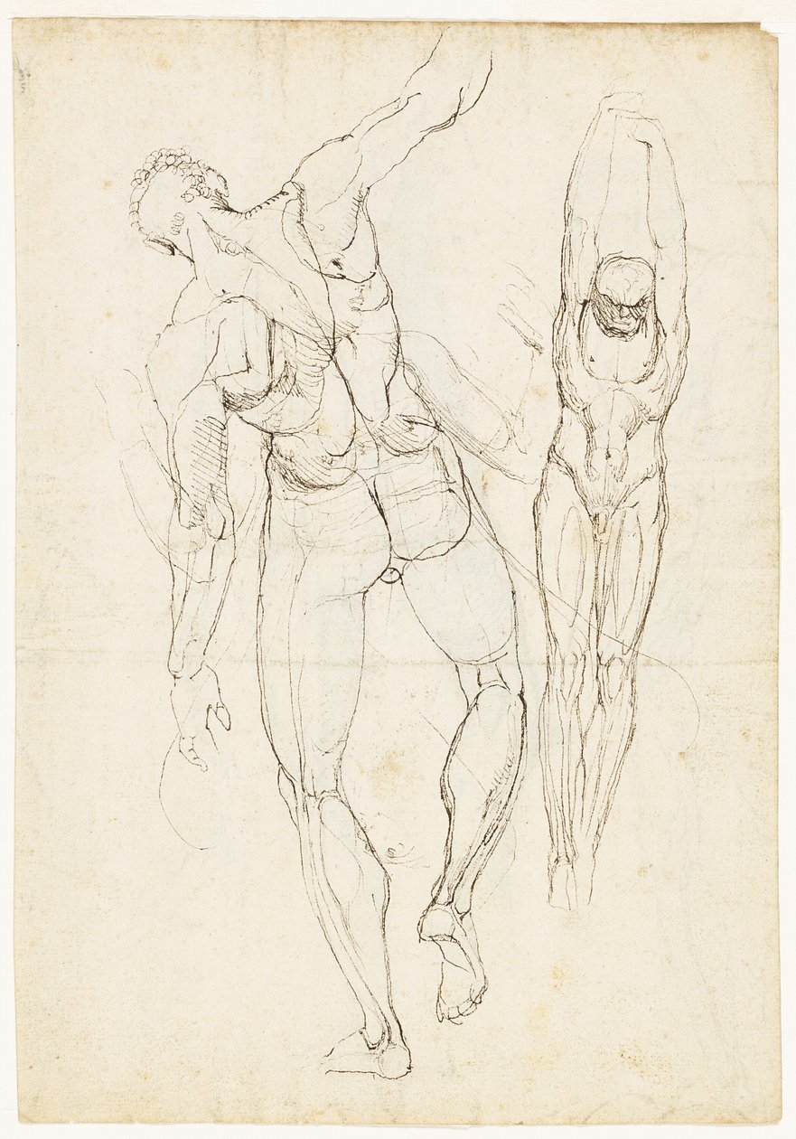 Ábratanulmányok (recto és verso) alkotó: Johann Heinrich Füssli