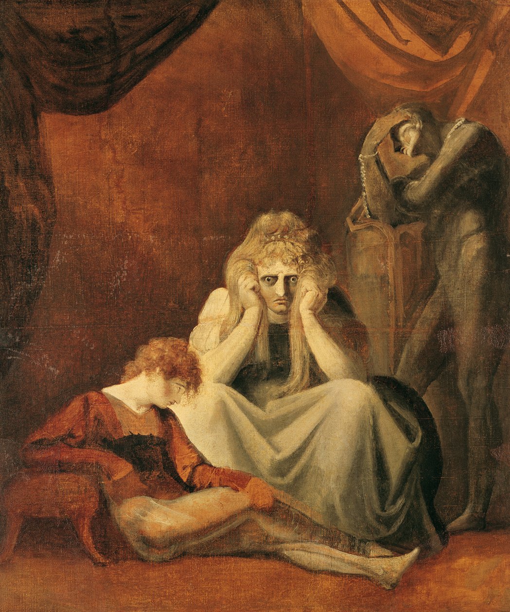 „Itt ülök én és a bánat”, William Shakespeare (1564-1616) „János király” I. jelenete II. felvonás, 1783 alkotó: Johann Heinrich Füssli