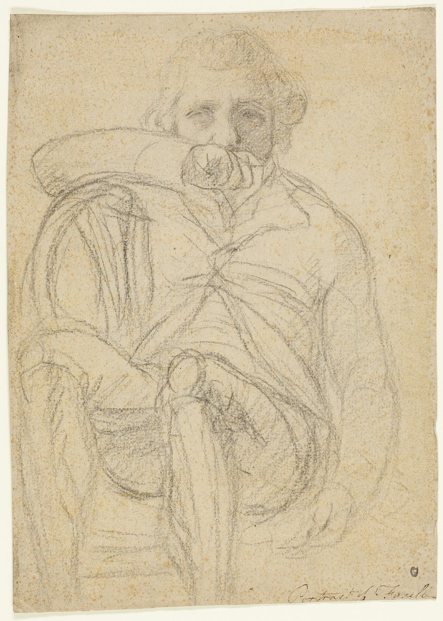 Fuseli portréja (recto); kéz vázlata (verso) alkotó: Henry Fuseli