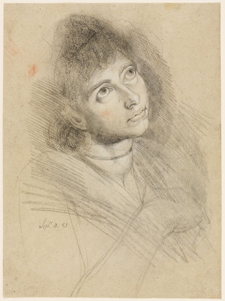 Női portré (Martha Hess) alkotó: Johann Heinrich Füssli