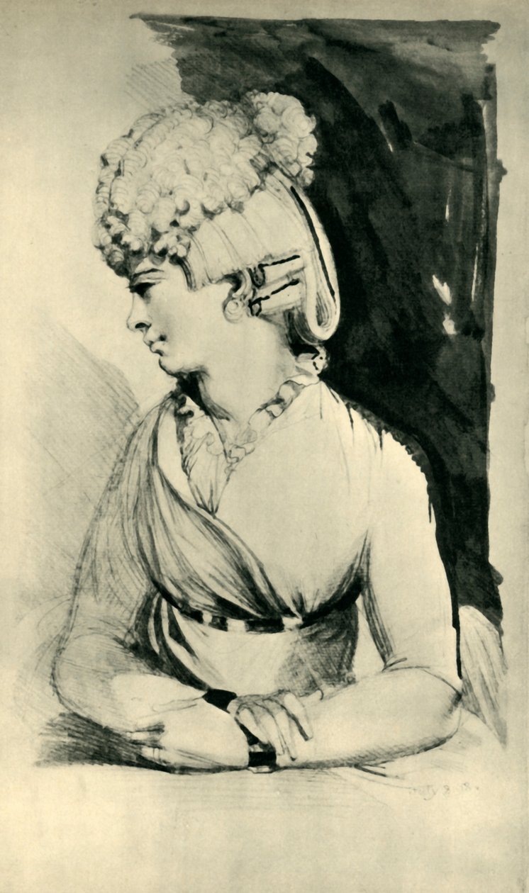 Női portré, 18. század vége – 19. század eleje, 1943. alkotó: Johann Heinrich Füssli