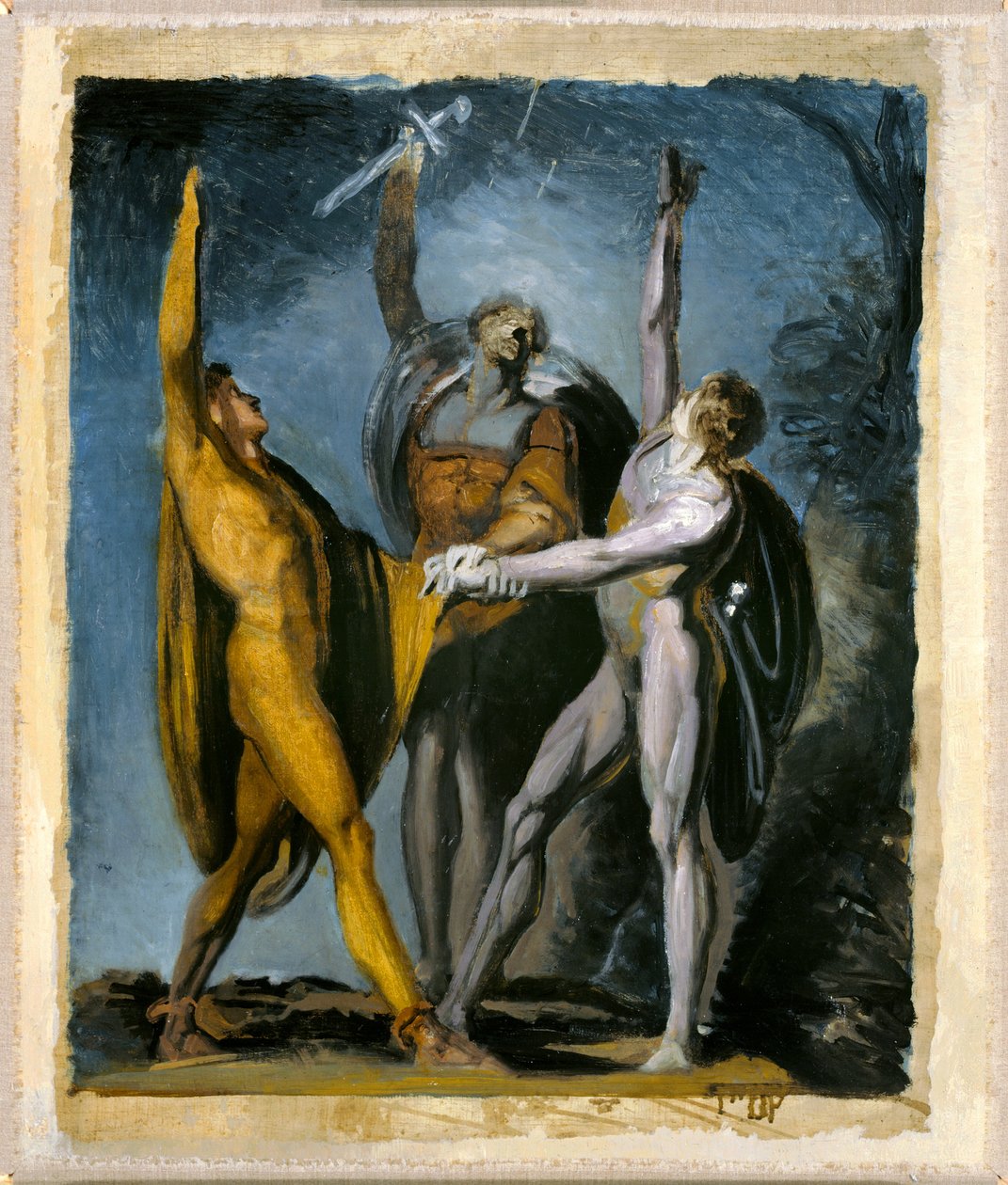 Vázlat az eskühöz a Rütli, Női ábra alkotó: Johann Heinrich Füssli