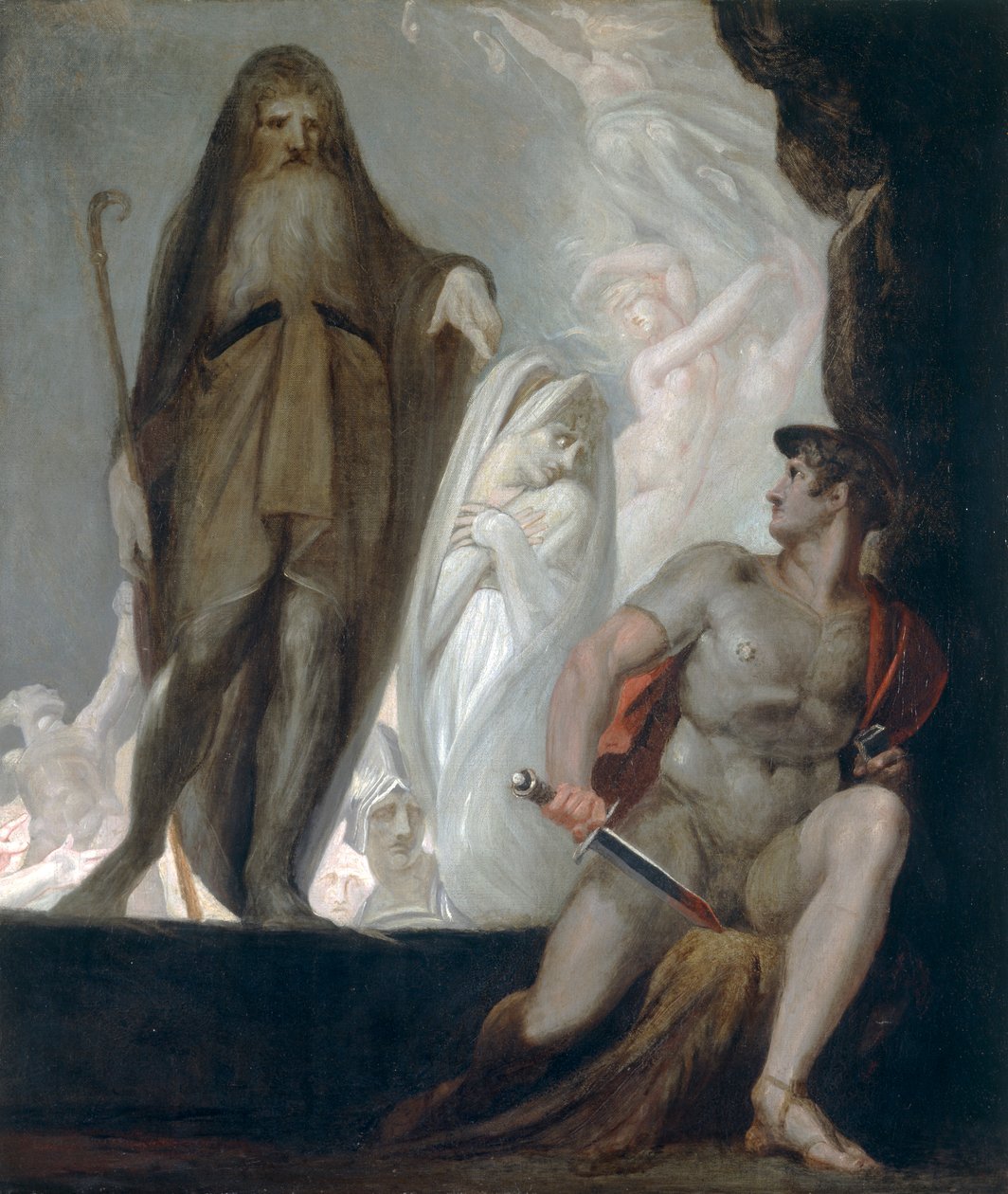 "Teiresias megjövendöli Odüsszeusz fényképét", 1804-1810 alkotó: Johann Heinrich Füssli