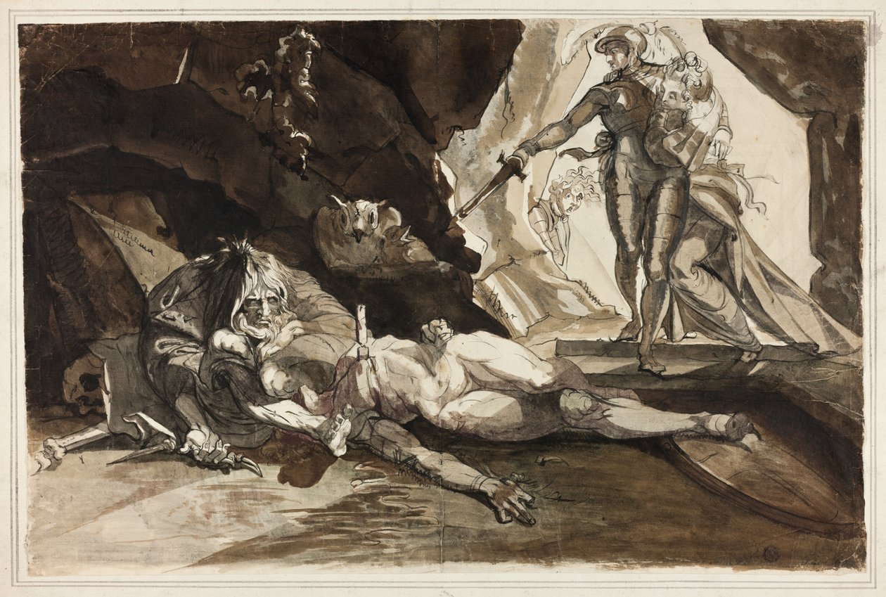 A kétségbeesés barlangja alkotó: Johann Heinrich Füssli