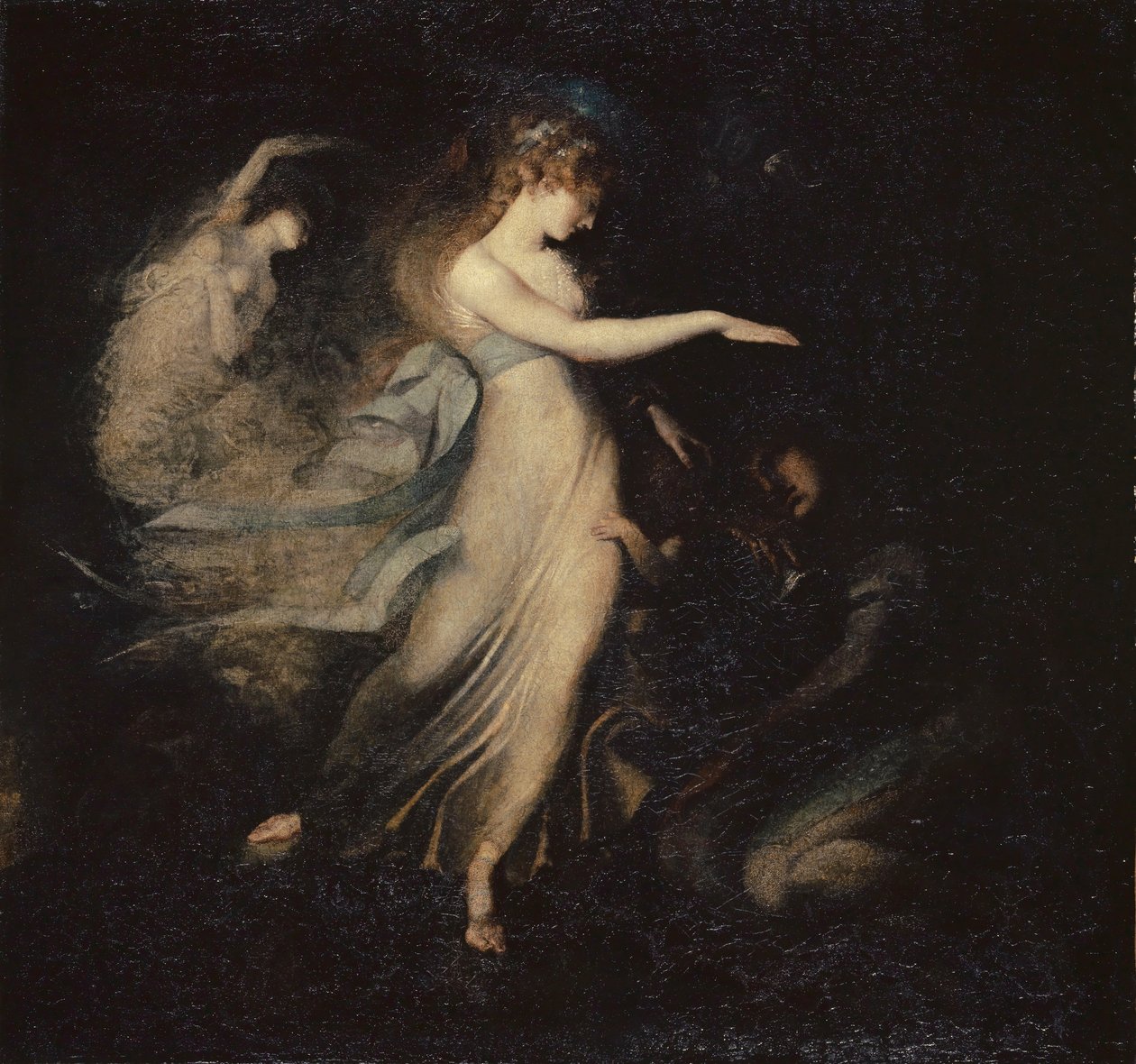 A tündérkirálynő megjelenik Arthur hercegnek, 1785-88 alkotó: Johann Heinrich Füssli