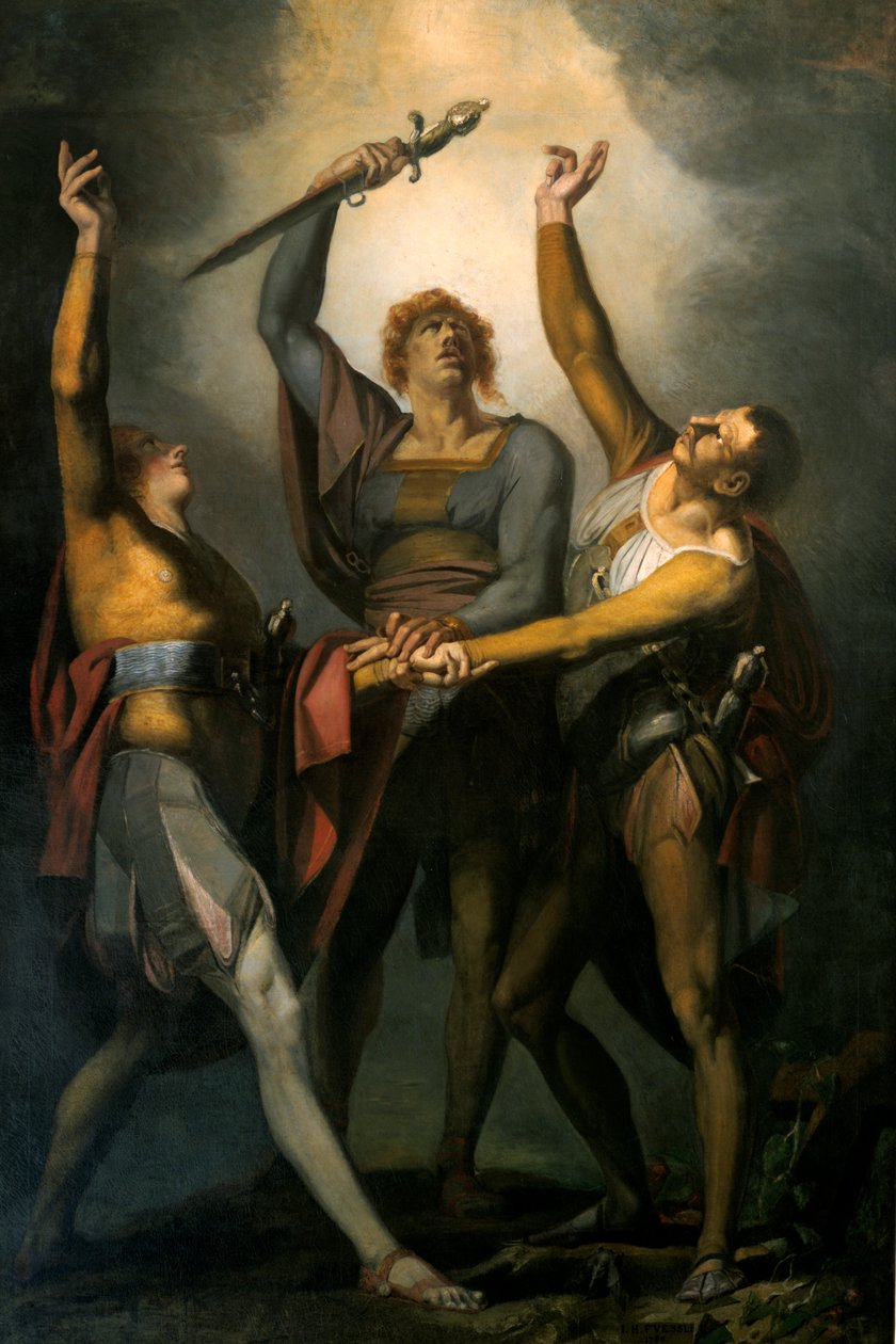 A Rutli esküje, 1778-1781 alkotó: Johann Heinrich Füssli