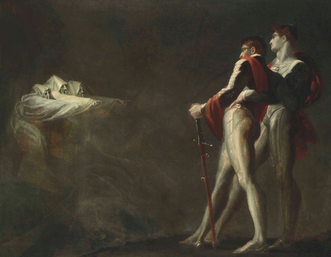A három boszorkány megjelenése Macbethnek és Banquónak, 1800-1810 alkotó: Johann Heinrich Füssli