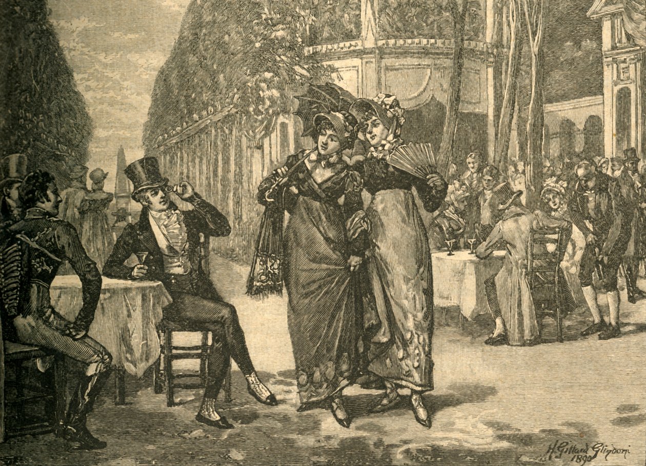 A régens időszak szépségei és szépségei, 19. század eleje c1890. alkotó: Henry Gillard Glindoni