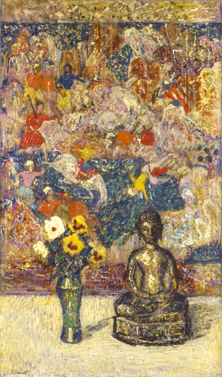 Bronz Buddha (olaj, vászon) alkotó: Henry Golden Dearth