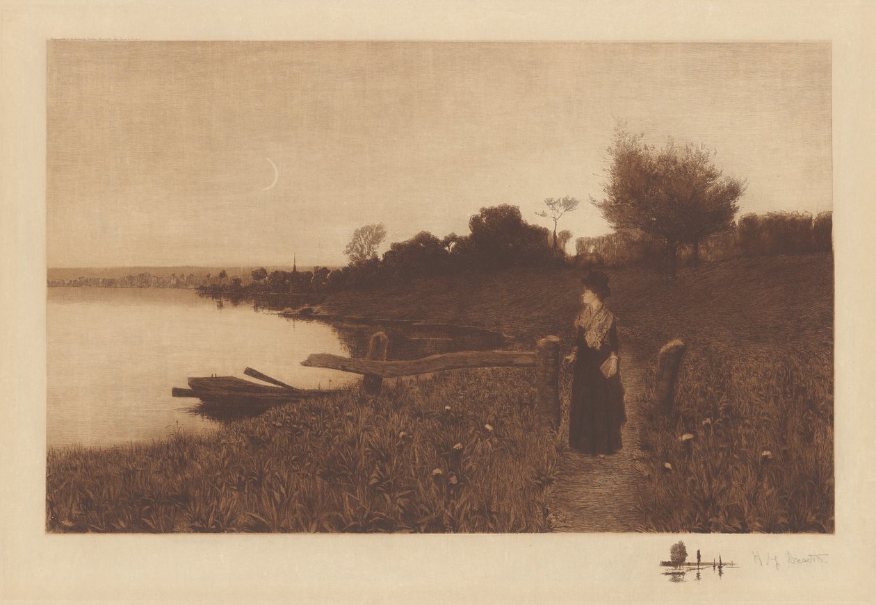 Cím nélkül (Holdfényes séta) alkotó: Henry Golden Dearth