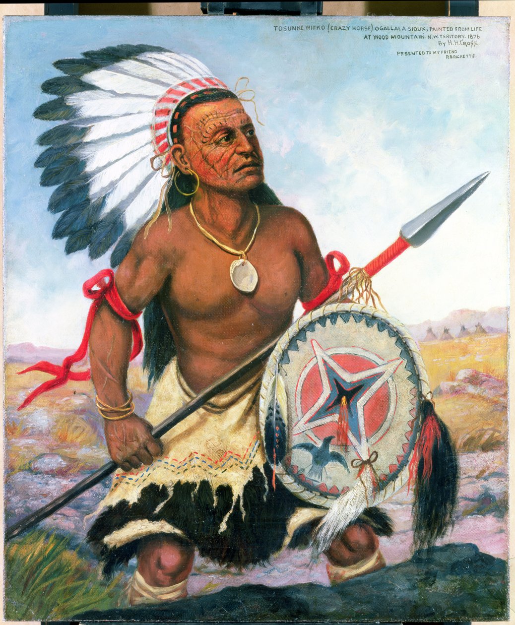 Őrült ló portréja, 1876 alkotó: Henry H. Cross