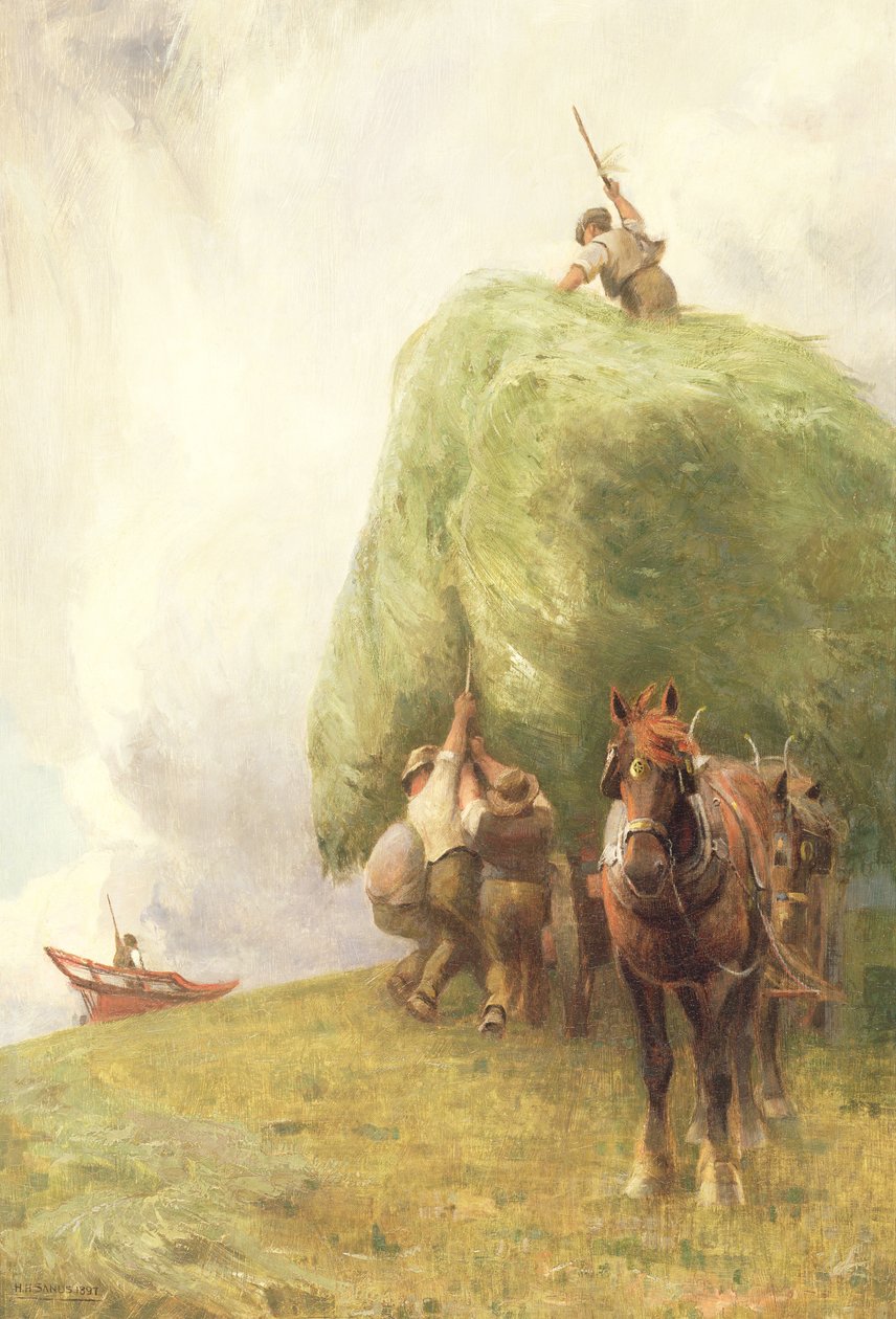 Roping the Wagon, 1897 alkotó: Henry H. Sands