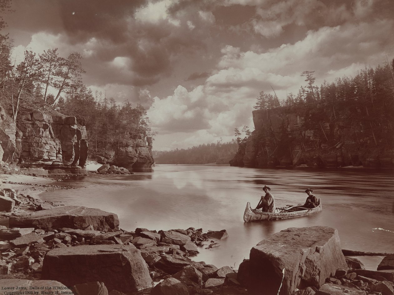 Alsó állkapocs, Dells of the Wisconsin,1903 (fotó) alkotó: Henry Hamilton Bennett