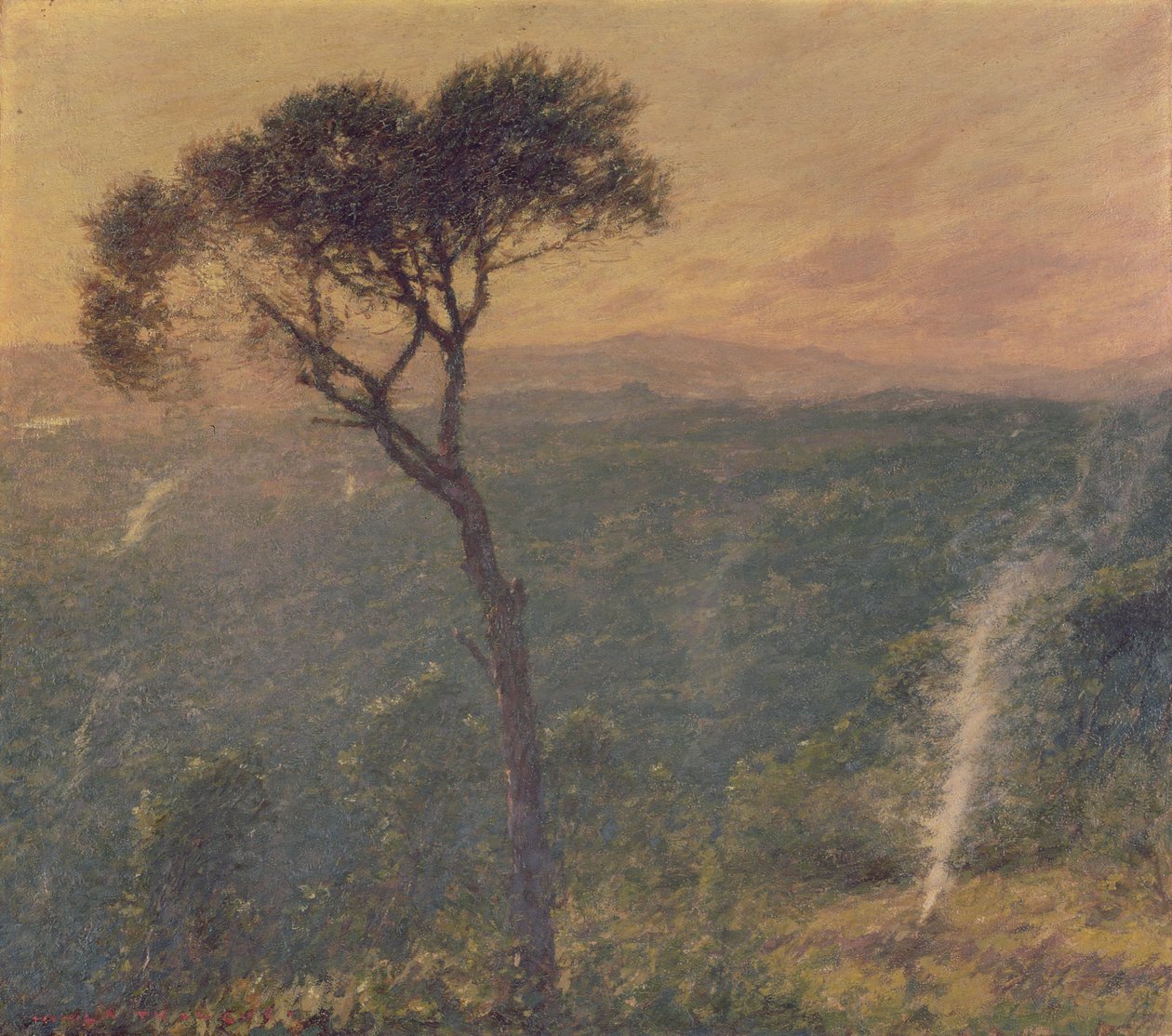 A liguriai völgy, 1910 körül (olaj, vászon) alkotó: Henry Herbert La Thangue