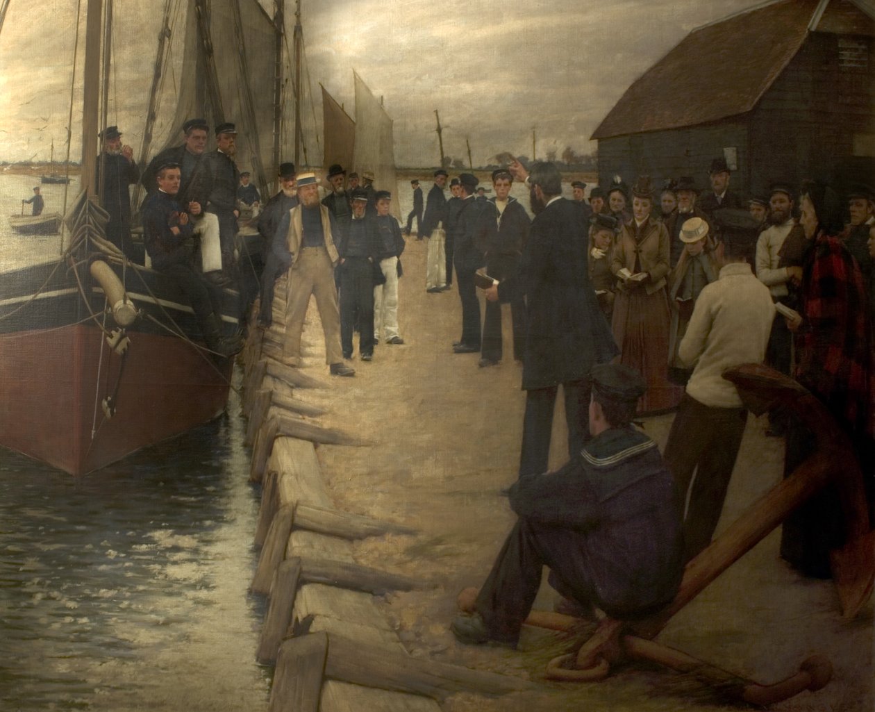 Küldetés tengerészekhez, 1891 alkotó: Henry Herbert La Thangue