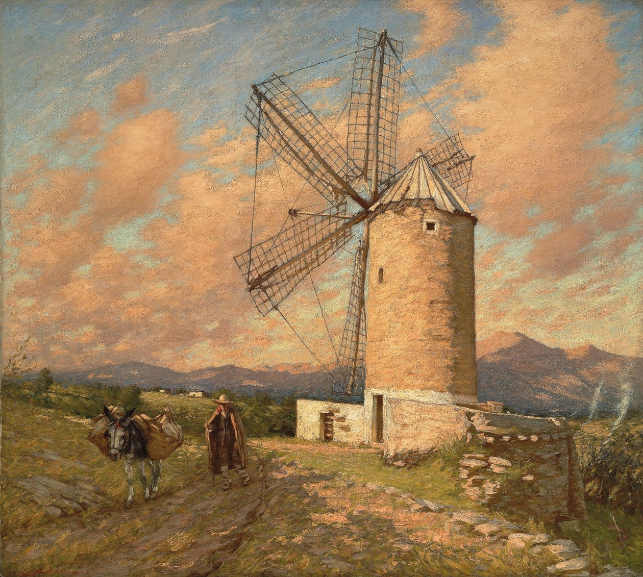 Egy spanyol malom, alkotó: Henry Herbert La Thangue