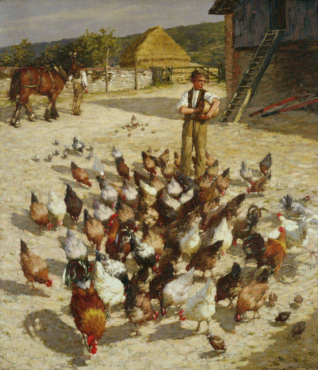 Egy sussexi farm alkotó: Henry Herbert La Thangue