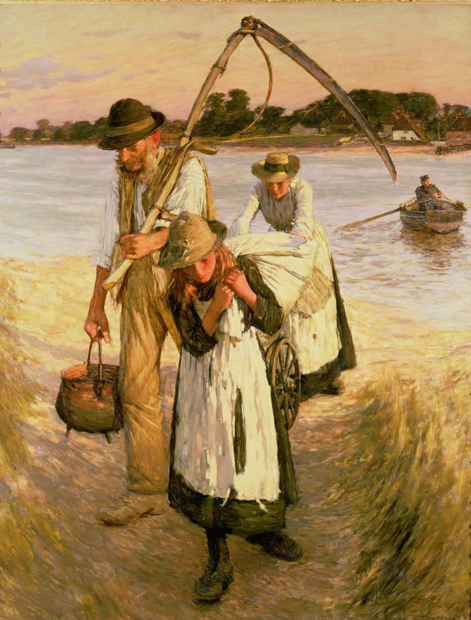 Vidéki migráns munkavállalók (család) alkotó: Henry Herbert La Thangue
