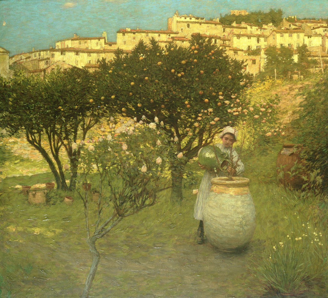 december Provence-ban alkotó: Henry Herbert La Thangue