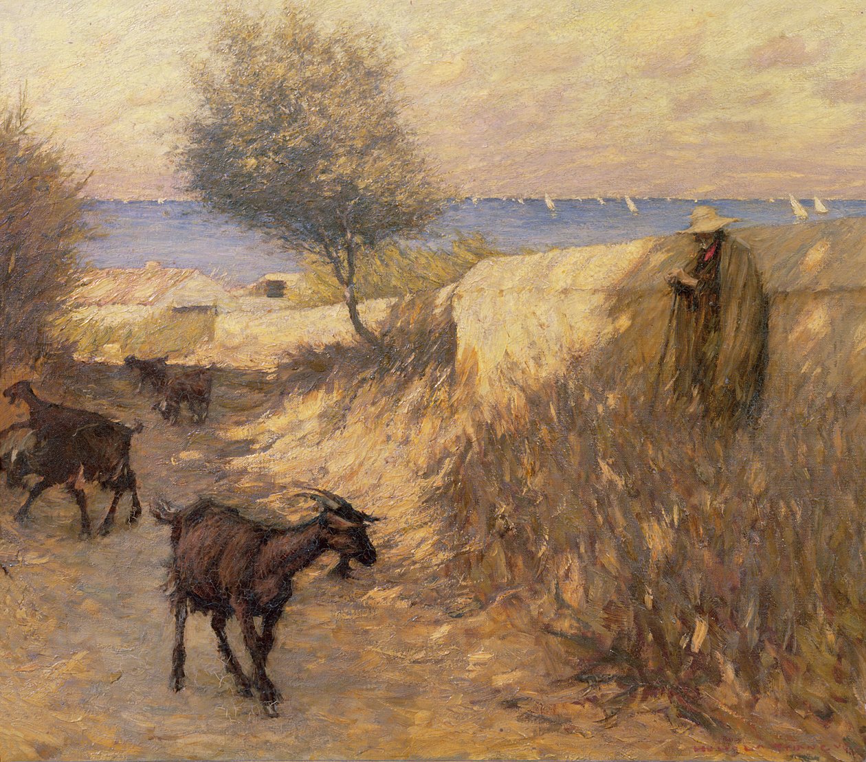 Provencal Lane, Martigues alkotó: Henry Herbert La Thangue