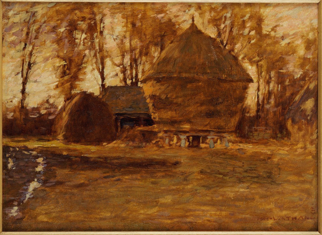 Sussex Hayricks, 1917 alkotó: Henry Herbert La Thangue