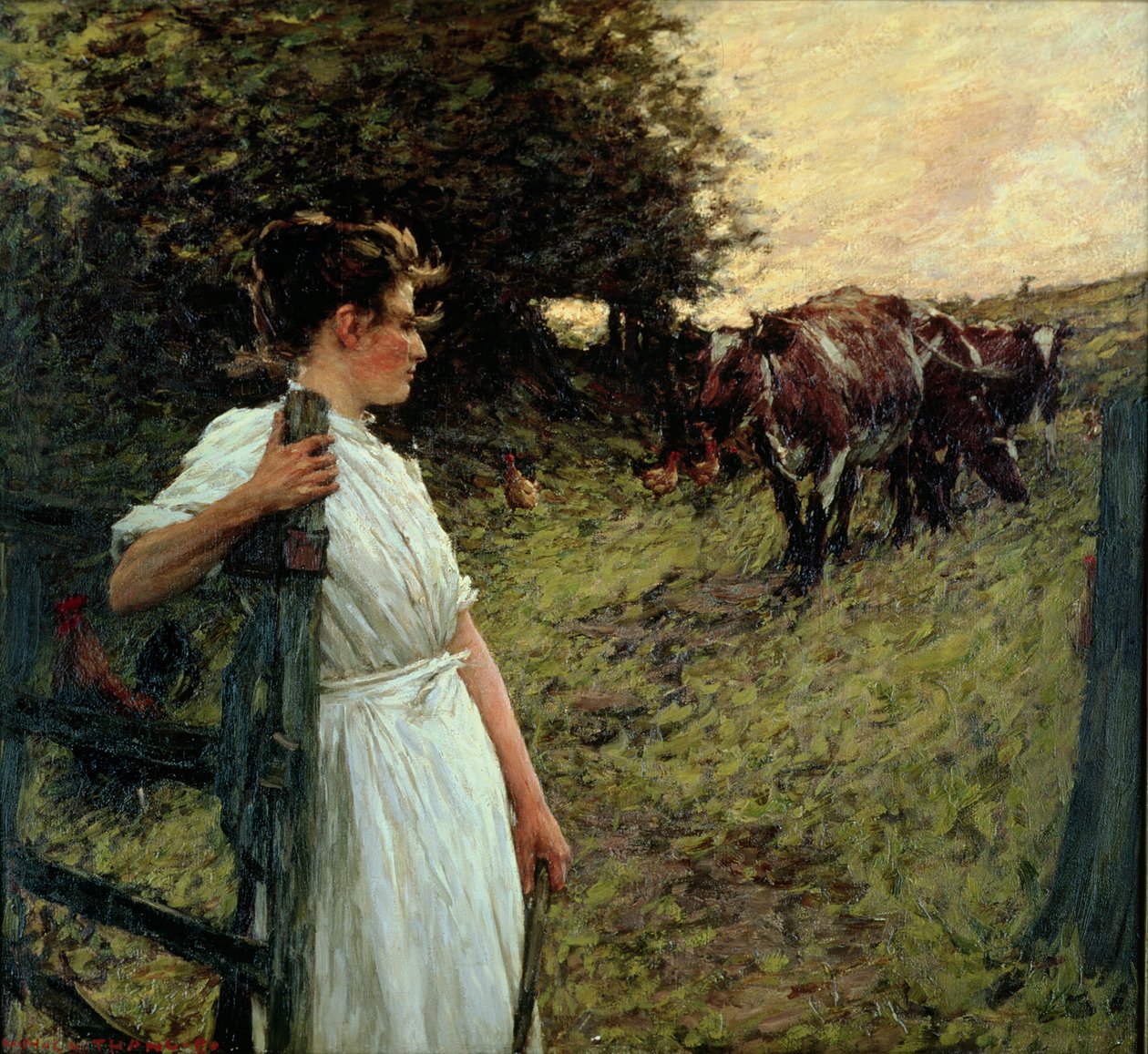 A gazda lánya, 1890-es évek alkotó: Henry Herbert La Thangue