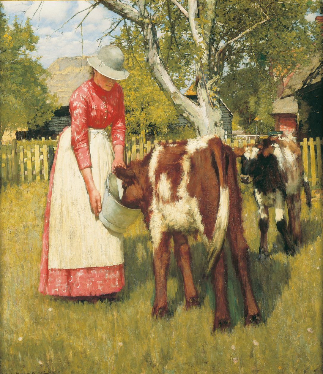 Az első étkezés, 1894 körül alkotó: Henry Herbert La Thangue