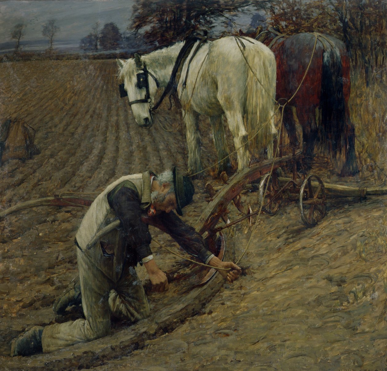 Az utolsó barázda, 1895 alkotó: Henry Herbert La Thangue