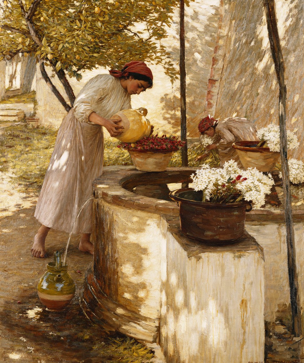 Tél Liguriában, 1906 alkotó: Henry Herbert La Thangue