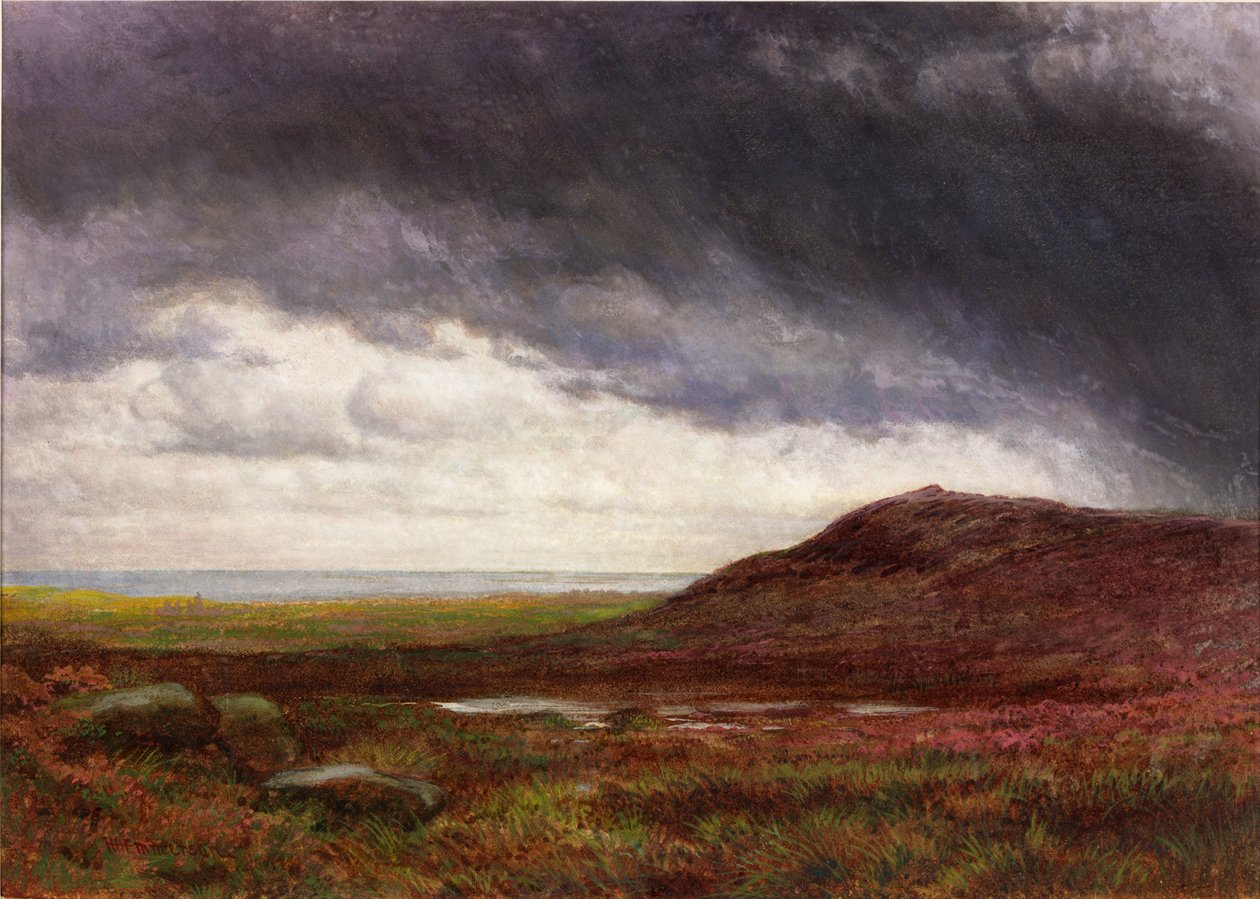 Moorland (akvarell és gouache) alkotó: Henry Hetherington Emmerson